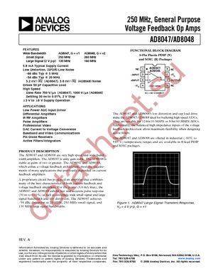 AD8047AR-REEL datasheet  